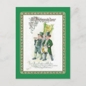 Vintage Postkarte St Patrick's Day (Vorderseite)