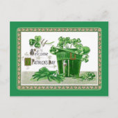 Vintage Postkarte St Patrick's Day (Vorderseite)