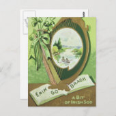 Vintage Postkarte St. Patrick's Day (Vorne/Hinten)