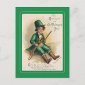 Vintage Postkarte St Patrick's Day (Vorderseite)