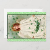 Vintage Postkarte St Patrick's Day (Vorne/Hinten)