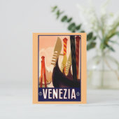Vintage Postkarte Venezia (Stehend Vorderseite)
