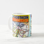 Vintage Postkarte Virginia Kaffeetasse (Vorderseite Links)