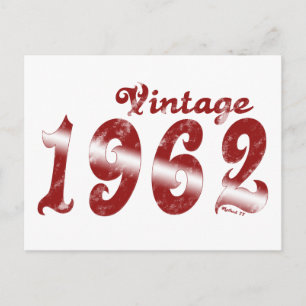 Vintage-Postkarte von 1962 Postkarte