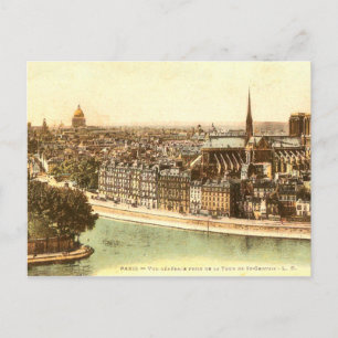 Vintage Postkarte von Paris