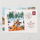 Vintage Postkarte Weihnachts-Fotokarte (Vorne/Hinten)