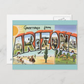 Vintage Postkarten Arizona (Vorne/Hinten)