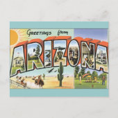 Vintage Postkarten Arizona (Vorderseite)