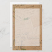 Vintage Postkarten-Collage stationär Briefpapier (Vorne/Hinten)