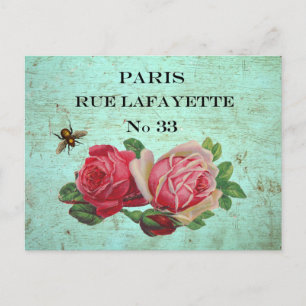 Vintage Postkarten für Adressen in Paris