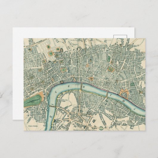 Vintage Postkarten für London (Vorne/Hinten)