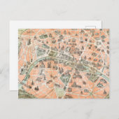 Vintage Postkarten für Paris (Vorne/Hinten)