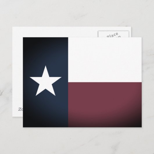 Vintage Postkarten für Texas-Staatsflaggen (Vorne/Hinten)