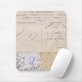 Vintage Postkarten-Handschrift Mousepad (Mit Mouse)