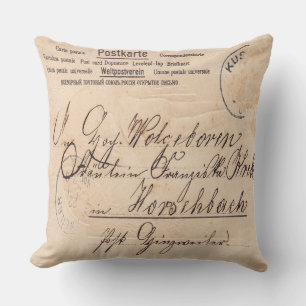 Vintage-Postkarten-Wurfkissen Kissen