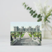 Vintage Postkartenansicht Ostterrasse Windsor Burg Postkarte (Stehend Vorderseite)