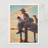 Vintage Postkartenmalerei Postkarte (Vorderseite)