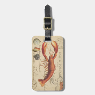 Vintage Postkartenmarke für Hummer Gepäckanhänger