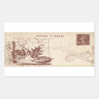 Vintage Postkartenverkleidung