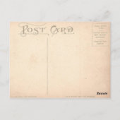 Vintage Postkartenvervielfältigung - trauriger Wel Postkarte (Rückseite)