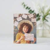 Vintage Postkartenwerbung für Zelte Postkarte (Stehend Vorderseite)