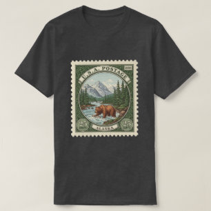 Vintage-Poststempel Alaska T-Shirt