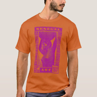 Vintage-Poststempel-Design aus dem Senegal T-Shirt