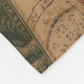 Vintage-Postwertzeichen philatelische Ephemera Fleecedecke (Ecke)