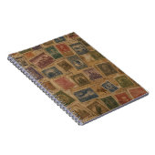 Vintage-Postwertzeichen philatelische Ephemera Notizblock (Rechte Seite)