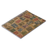 Vintage-Postwertzeichen philatelische Ephemera Notizblock (Linke Seite)