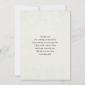 Vintage Pot of Gold and Rainbow Dankeskarte (Rückseite)