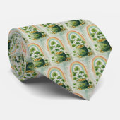 Vintage Pot of Gold and Rainbow Pattern Krawatte (Gerollt)