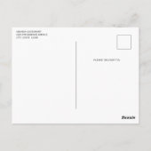 Vintage Pot of Gold and Rainbow Postkarte (Rückseite)