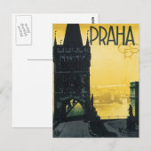 Vintage Prag Postkarte (Vorne/Hinten)