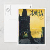 Vintage Prag Postkarte (Vorne/Hinten)