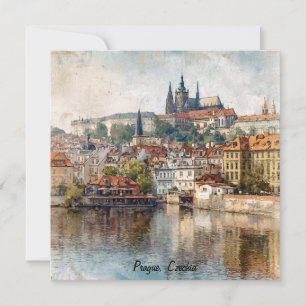 Vintage-Prag Tschechien Stadtmalerei