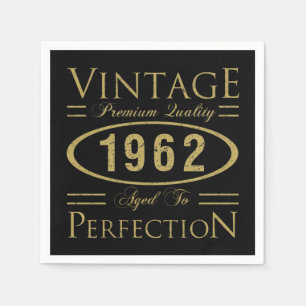 Vintage Prämie 1962 60. Geburtstag Serviette