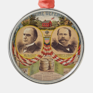 Vintage Präsidentschaftskampagne des republikanis Silbernes Ornament