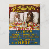 Vintage Pratts Heilsalbe Werbung Postkarte (Vorderseite)