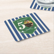 Vintage Preppy Golfer Blau Foto 50. Geburtstag
