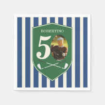 Vintage Preppy Golfer Blau Foto 50. Geburtstag