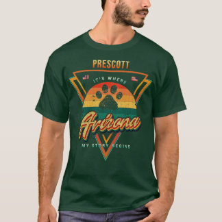 Vintage Prescott Arizona Hier beginnt meine Geschi T-Shirt