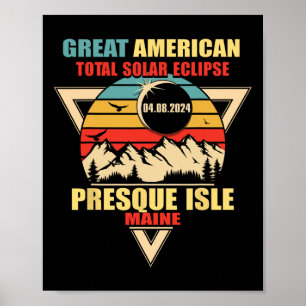 Vintage Presque Isle Maine Gesamtsolaranlage 202 Poster