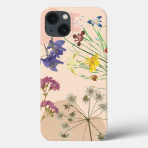 'Vintage Pressed Wildflower Boho' iPhone 13 Hülle