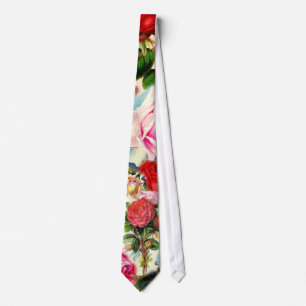 Vintage Pretty Chic Floral Rose Garten Collage Krawatte