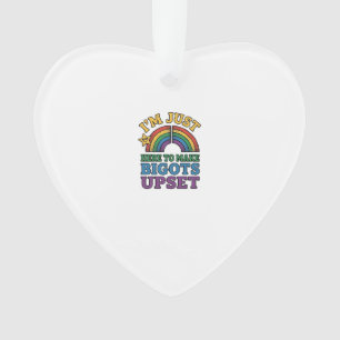 Vintage Pride Bigots verstören Regenbogen-Shirt-De Ornament