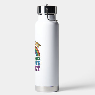 Vintage Pride Bigots verstören Regenbogen-Shirt-De Trinkflasche