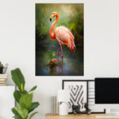 Vintage Pride Flamingo Poster (Heimbüro)