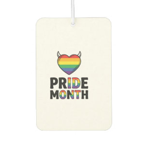 Vintage Pride Monat Hörner-Herz-Shirt-Design_1 Autolufterfrischer