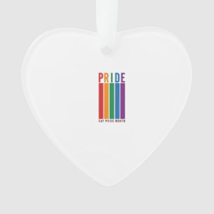 Vintage Pride Monat Regenbogen-Typografie-Shirt-De Ornament